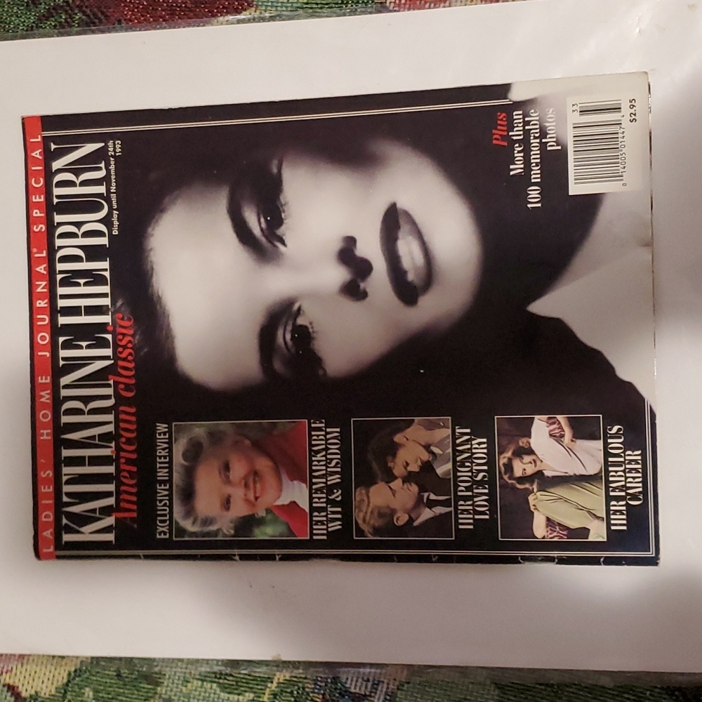 November 1993 Ladies Home Journal Katharine Hepburn Collectible Fashion Magazine